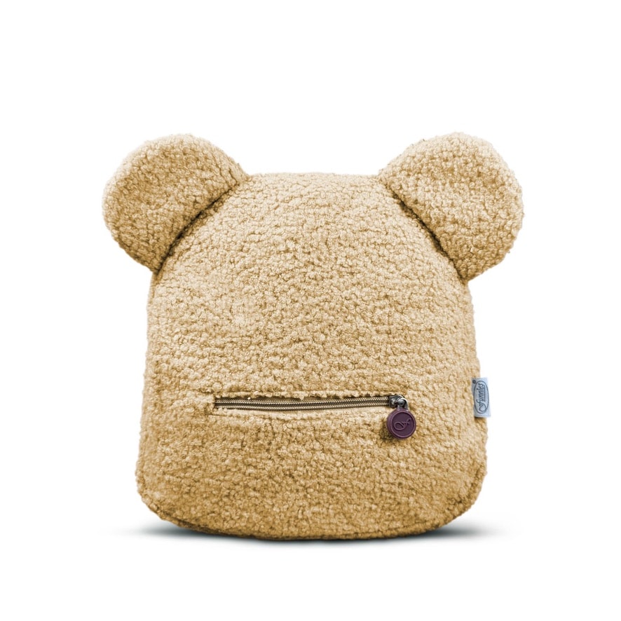 Geborduurde Teddy Rugzak - Beige - HADIYAA