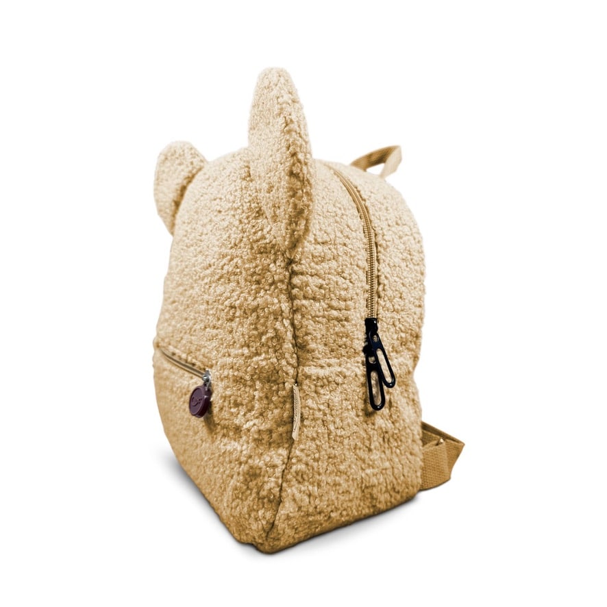 Geborduurde Teddy Rugzak - Beige