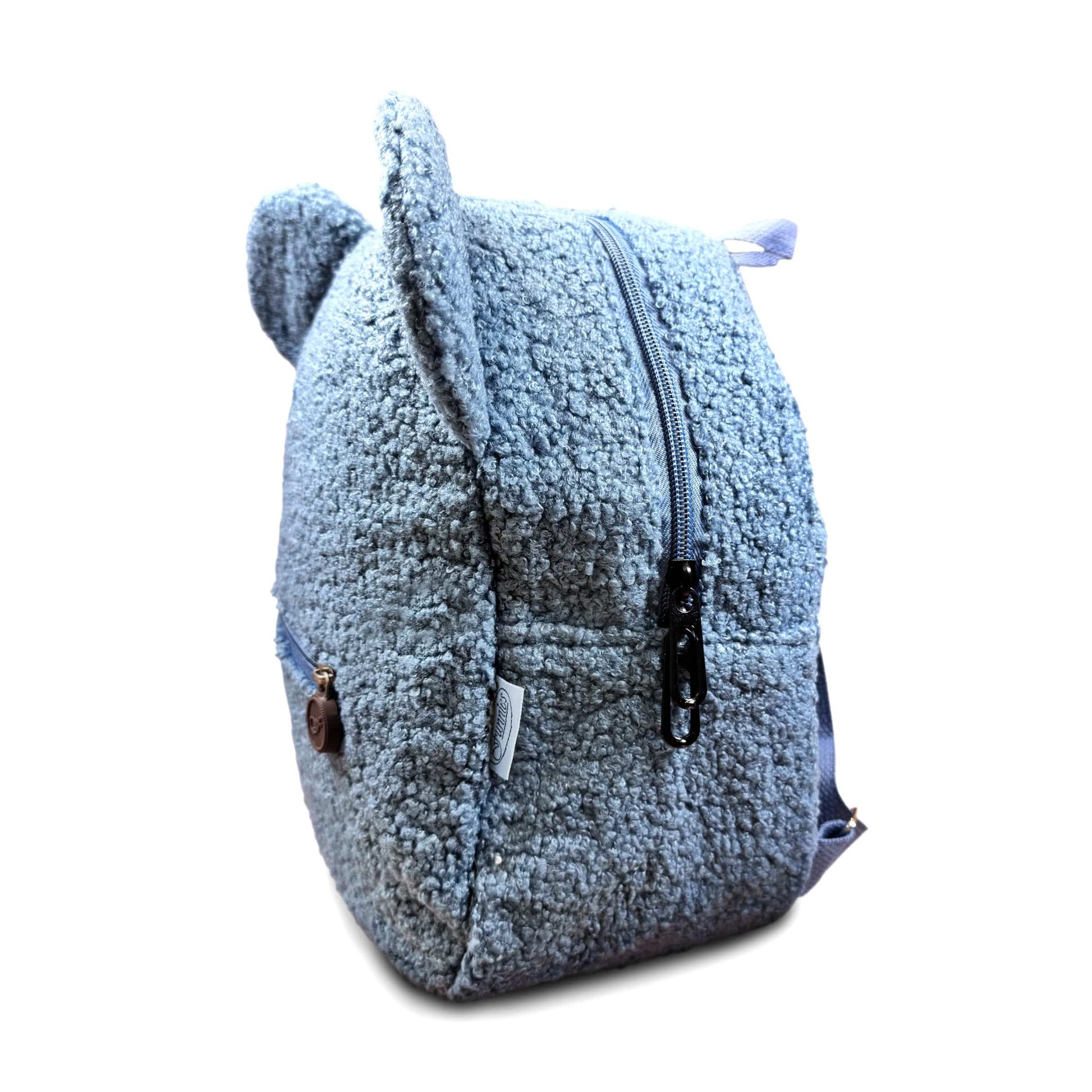 Geborduurde Teddy Rugzak - Blauw - HADIYAA