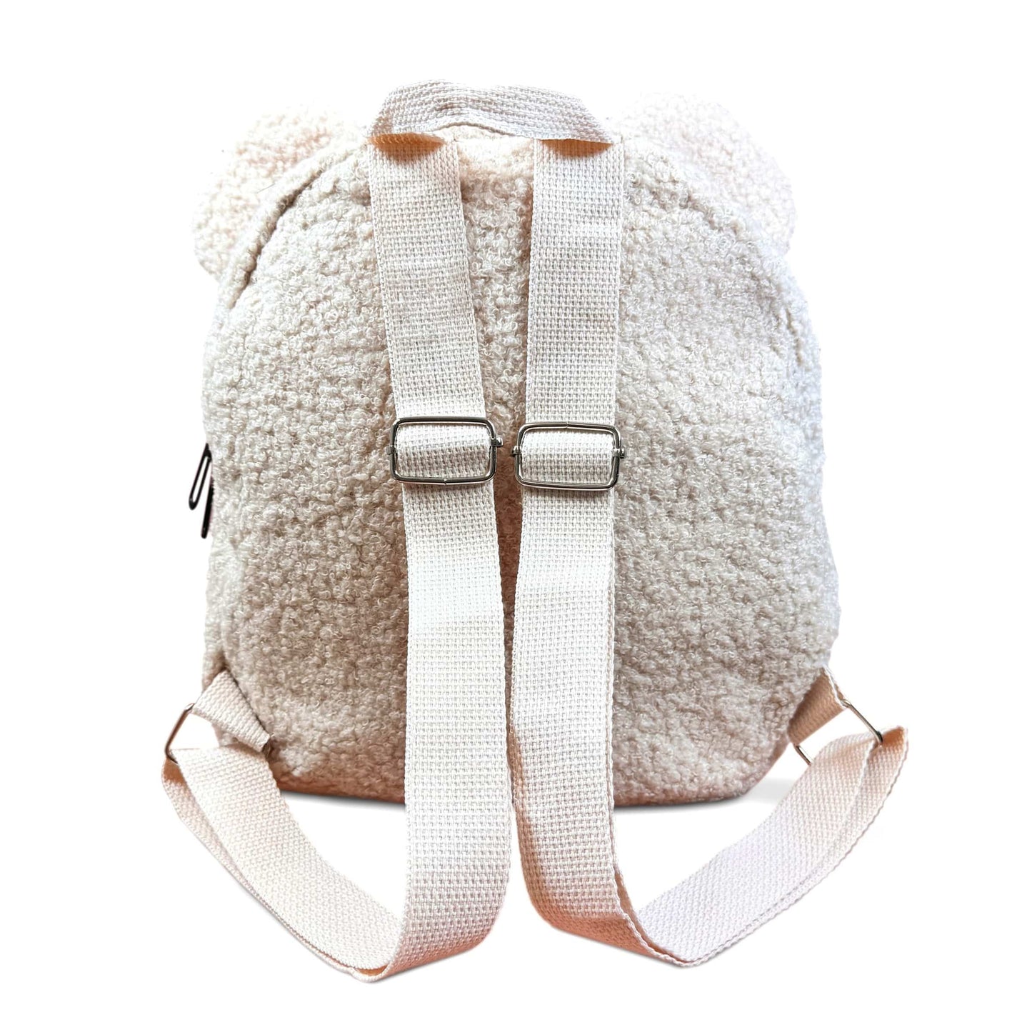 Geborduurde Teddy Rugzak - Créme - HADIYAA