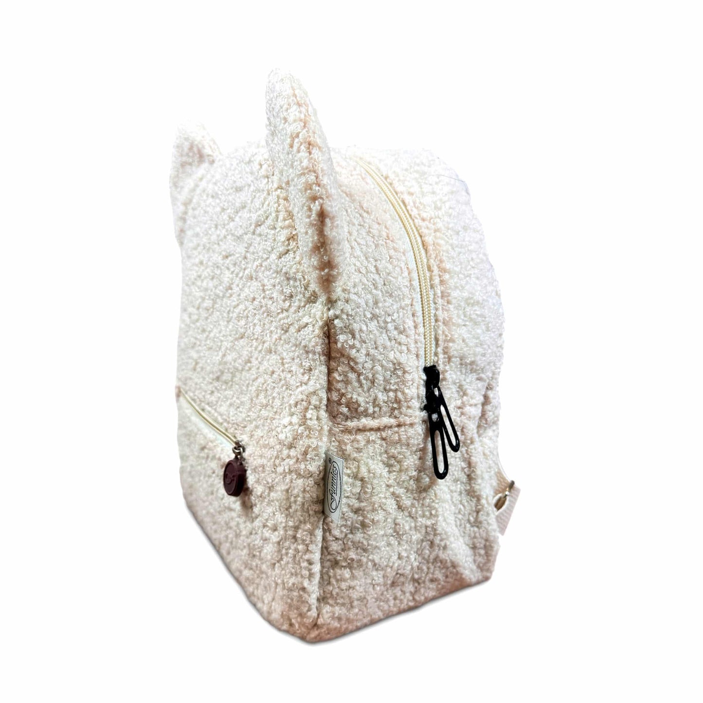 Geborduurde Teddy Rugzak - Créme - HADIYAA