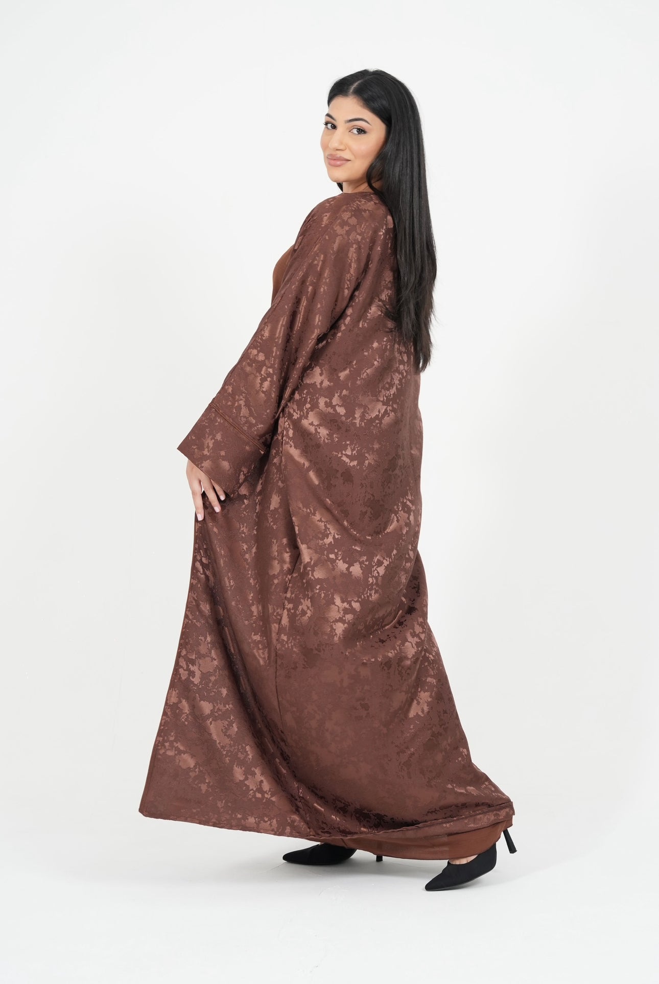 Abaya (Kimono + Onderjurk) - Bruin - HADIYAA