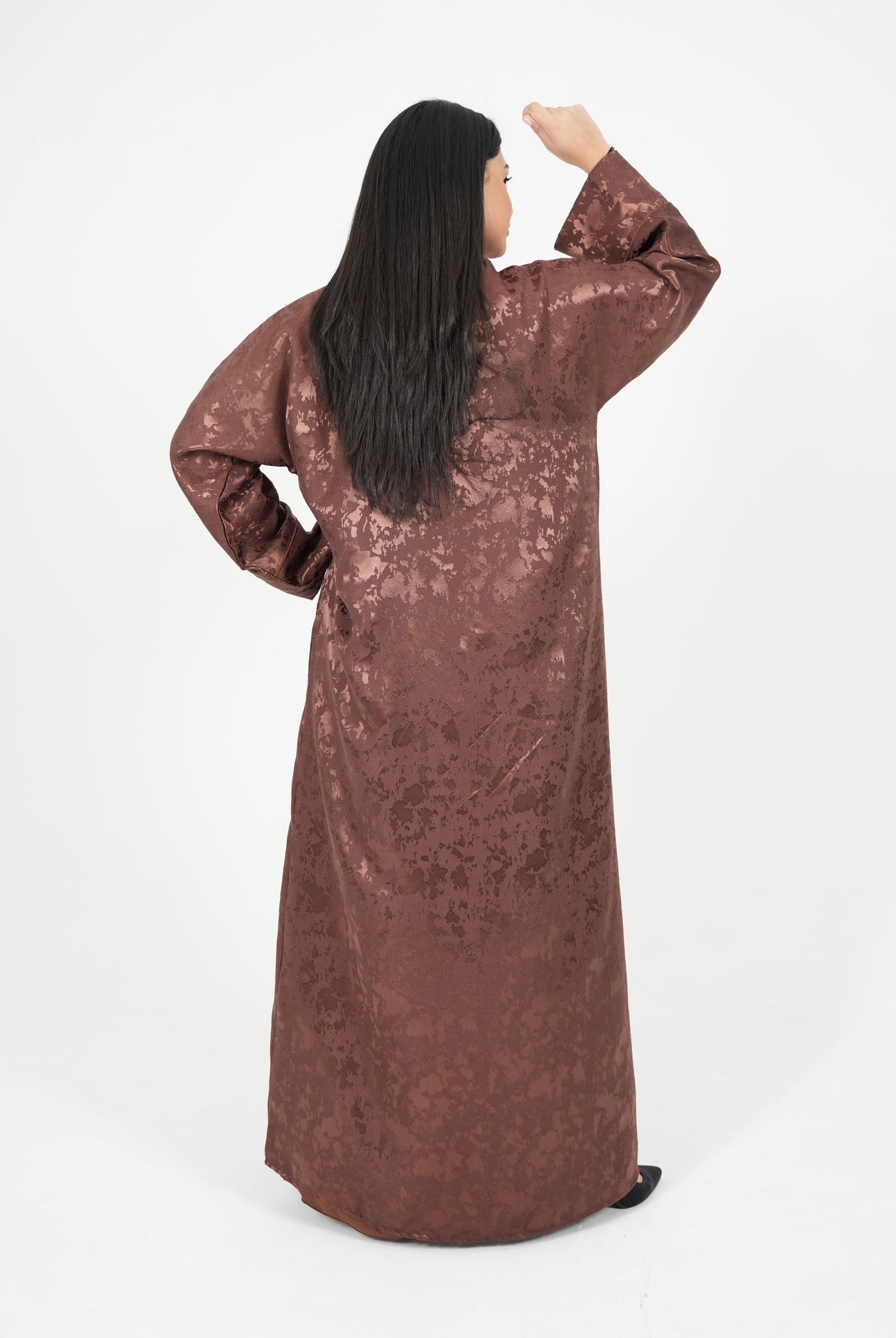 Abaya (Kimono + Onderjurk) - Bruin - HADIYAA