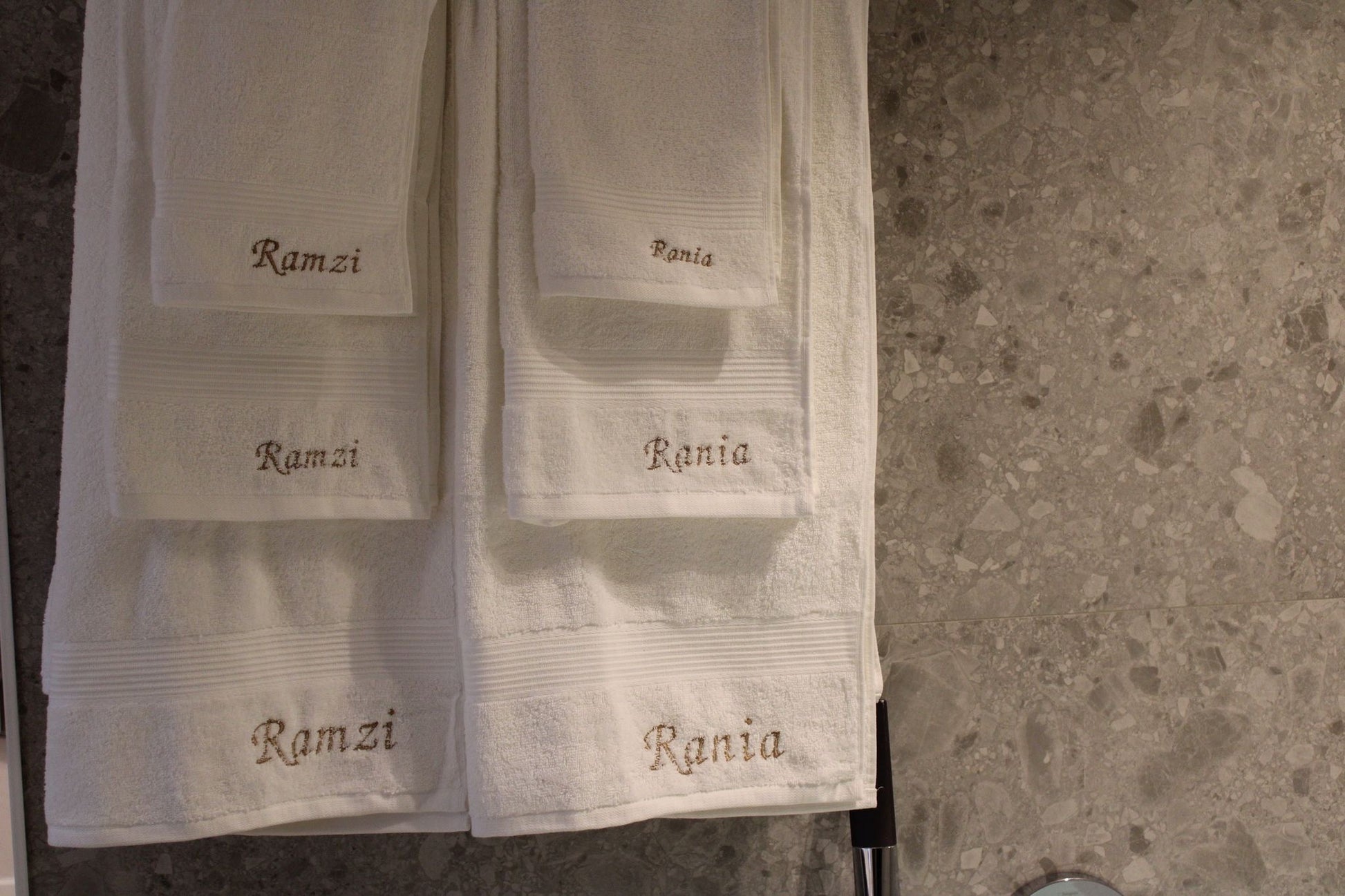 Geborduurde Handdoekenset (6 stuks) - HADIYAA