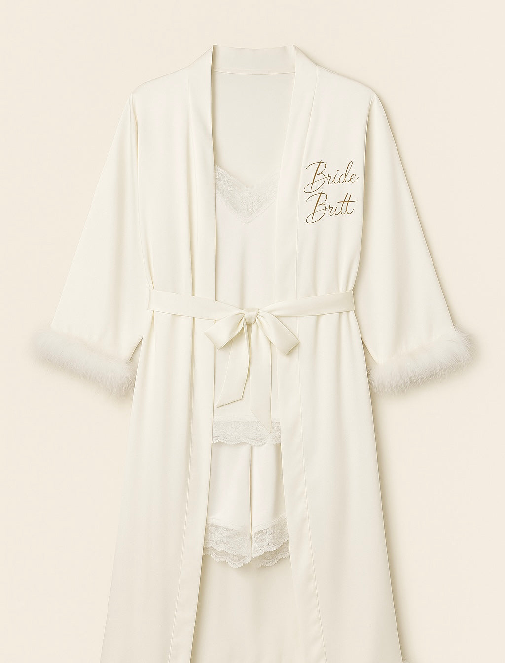 Gepersonaliseerde Bride Short Set - HADIYAA