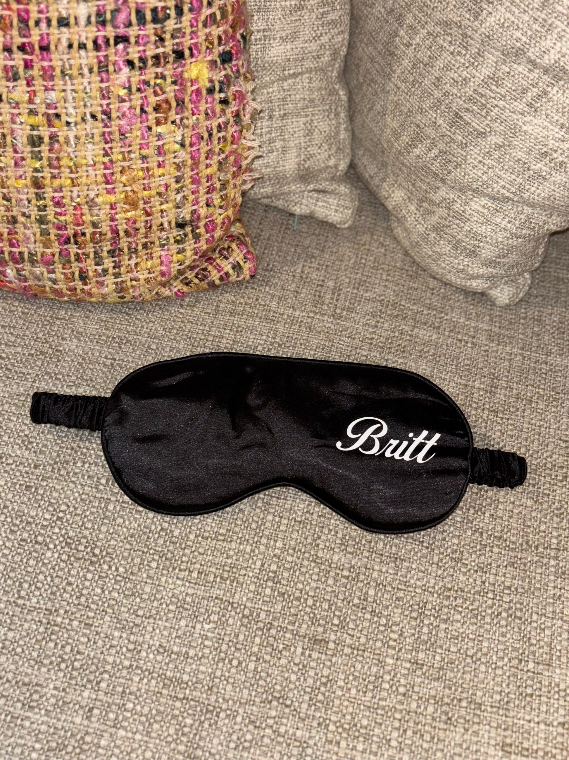 Gepersonaliseerde Slaapmasker - Zwart - HADIYAA