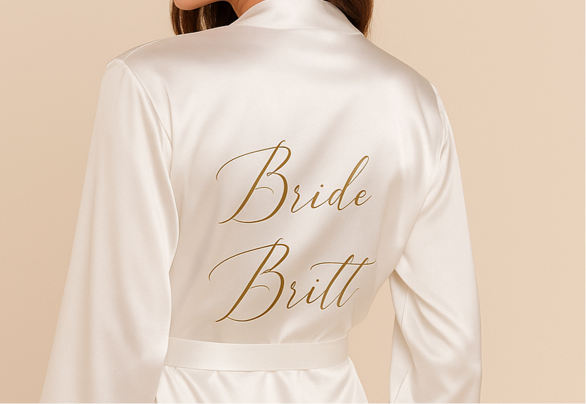 Gepersonaliseerde Silky Bride Set