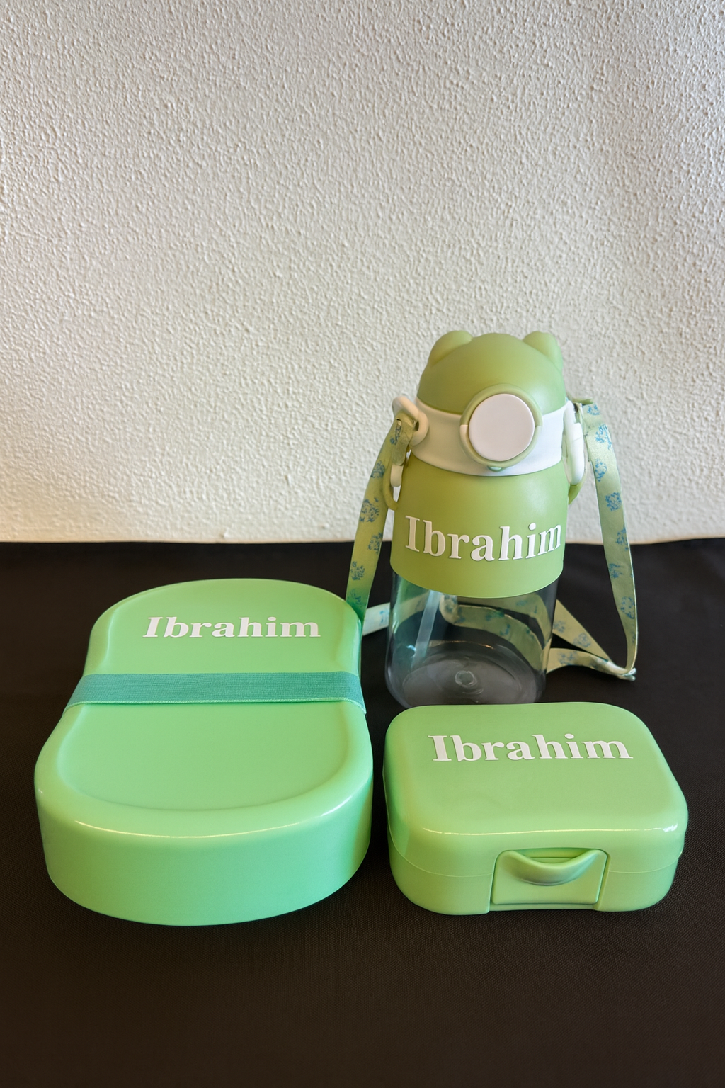 Lunchset Groen+ Fluohesje - HADIYAA