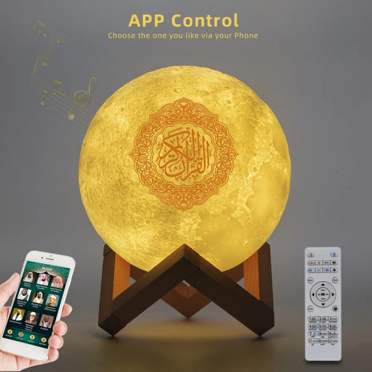 AL-MUNTAHA Koranspeaker Moon Lamp (SADAQA) - HADIYAA