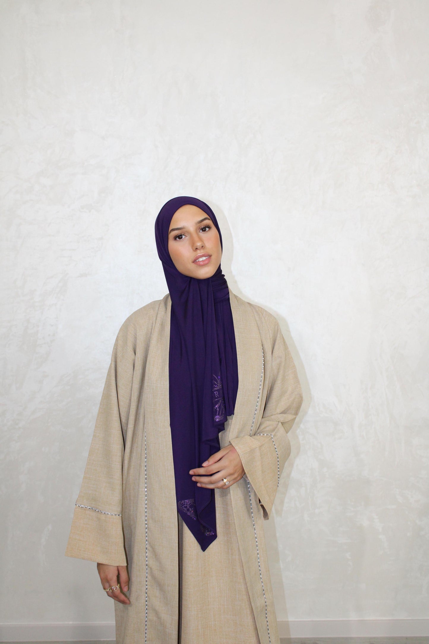 WinterAbaya Somaya (Kimono et Sous-robe) Beige