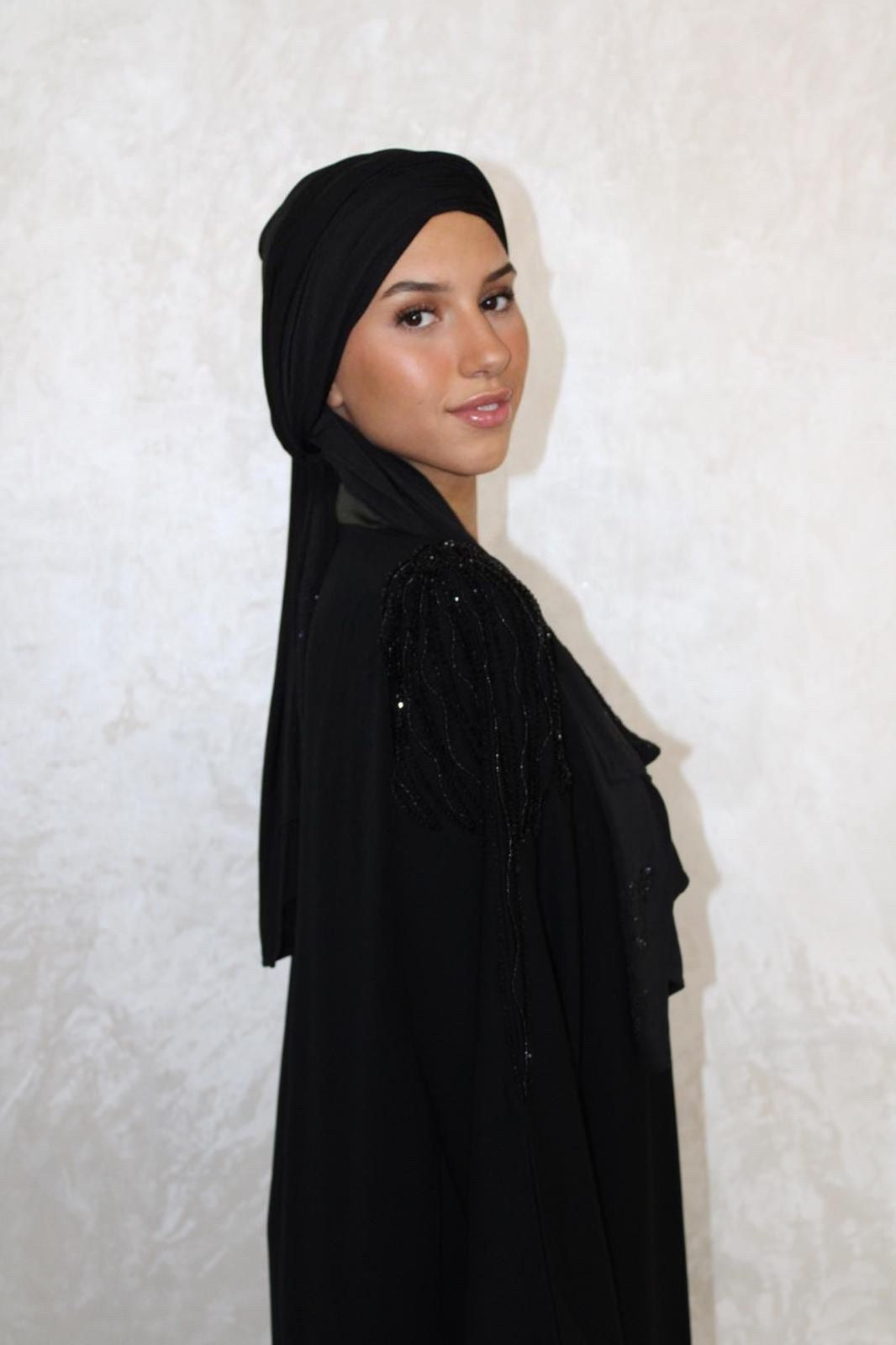 Abaya Inas Black/Green