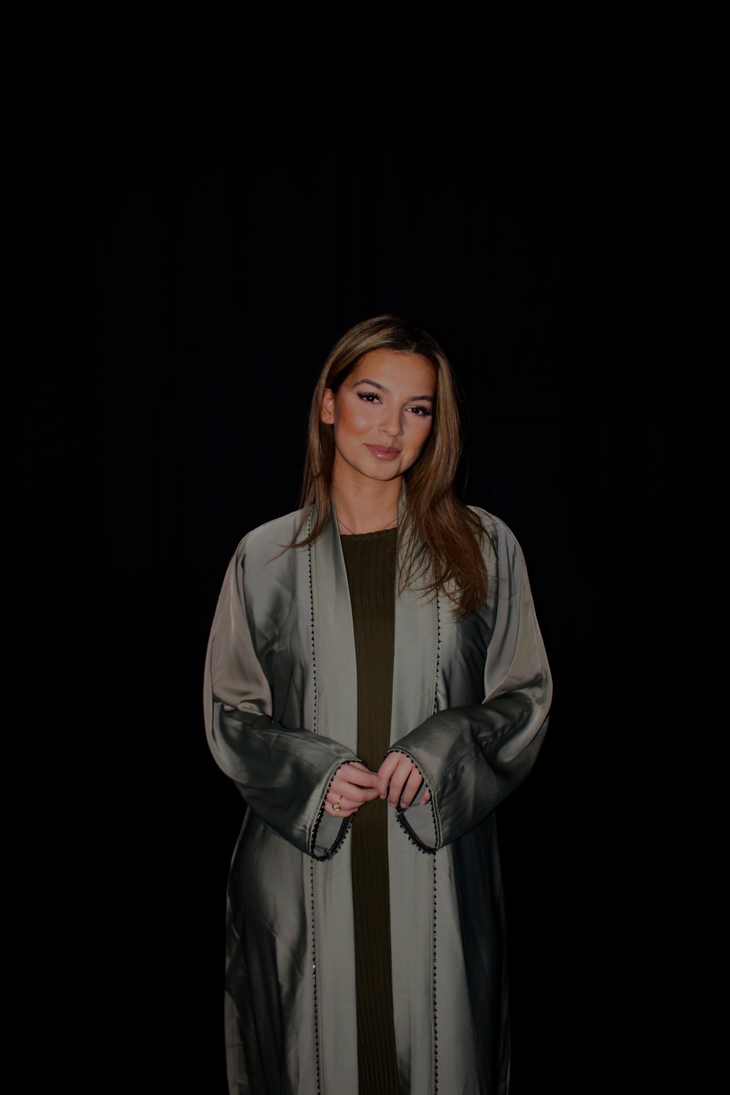 Abaya Groen (Kimono + Onderjurk)