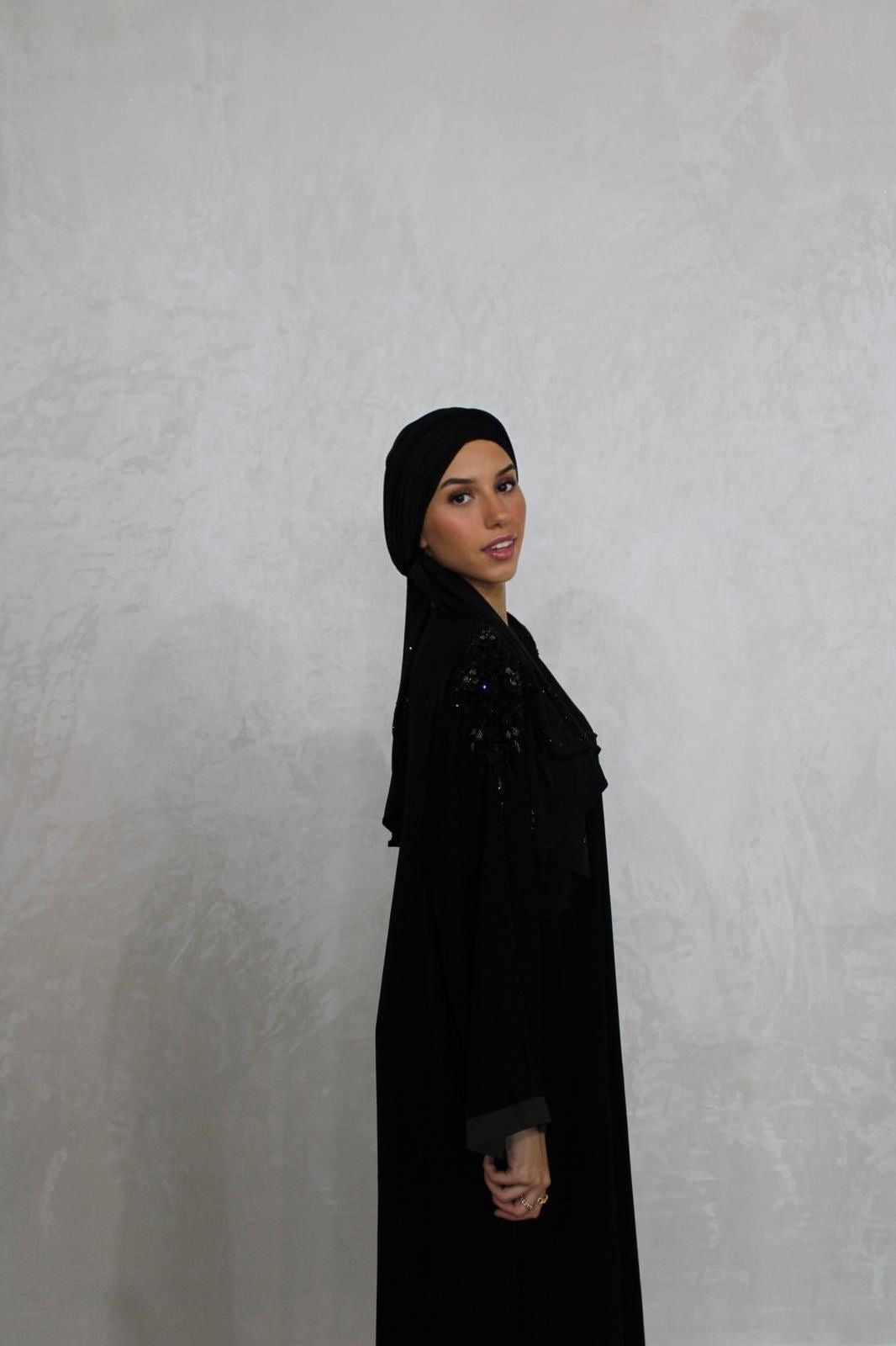 Abaya Nour Black/Green