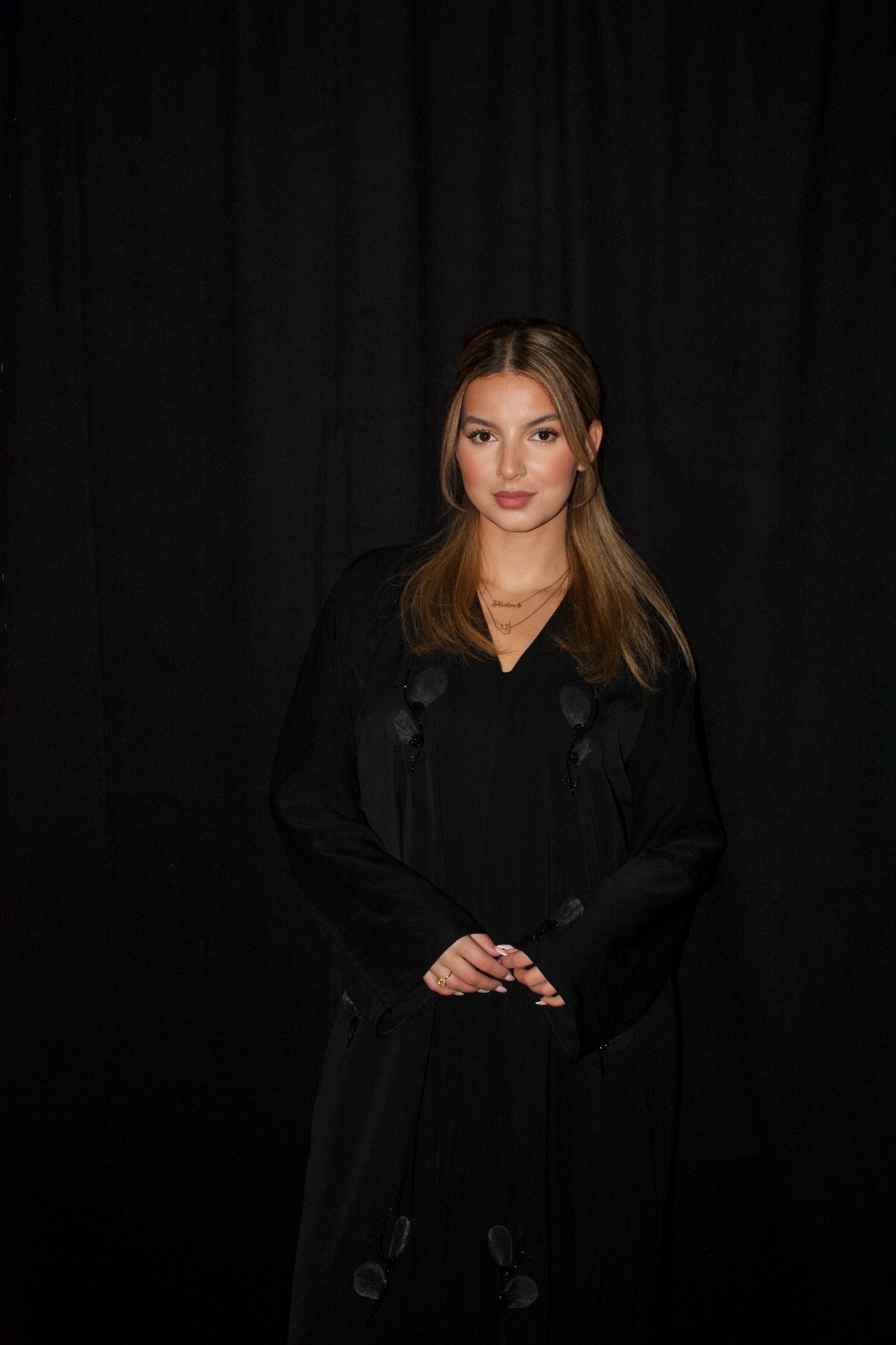 Abaya Zwart (Kimono)