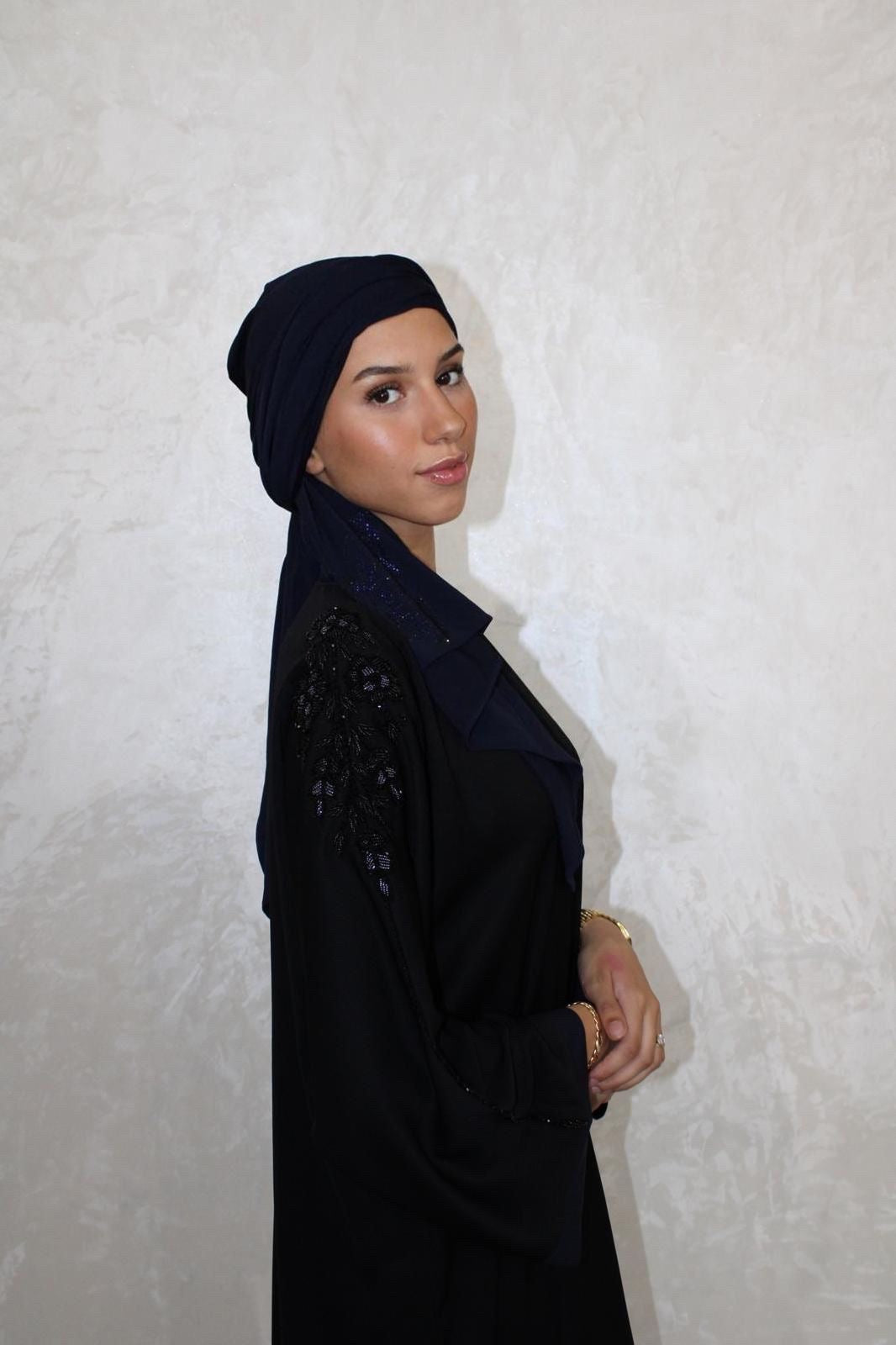 Abaya Nour Black/Blue