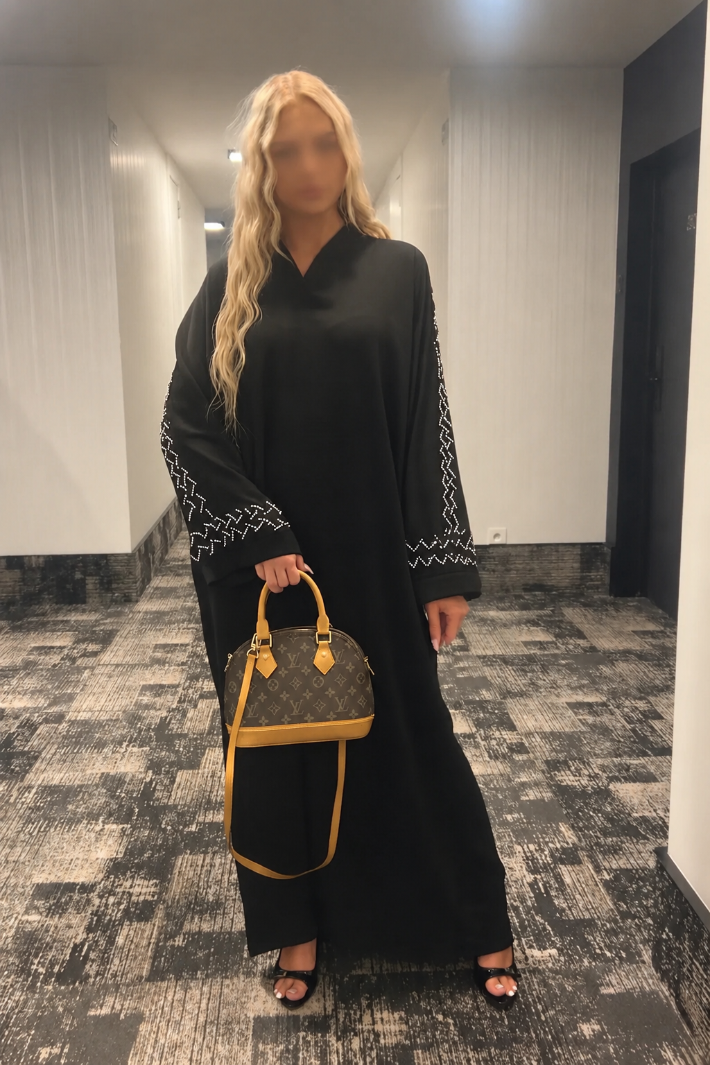 Abaya Rania - Zwart/Wit