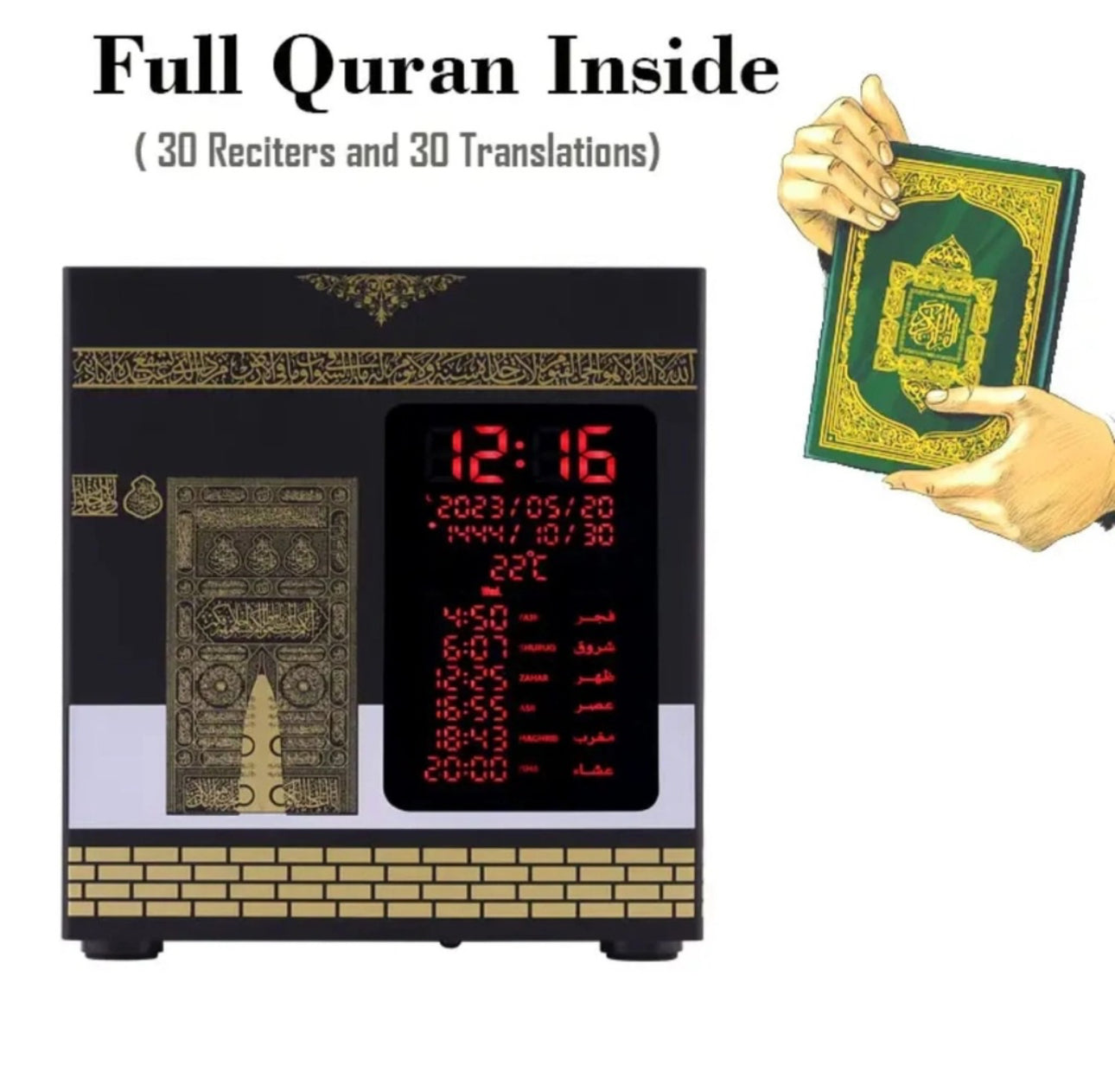 Draadloze Kaaba Koranspeaker Met Adhan