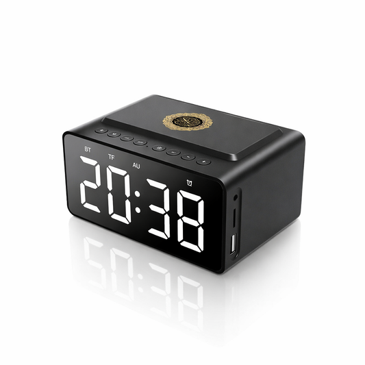 Draadloze Adhanklok Met Volledige Koran - Zwart