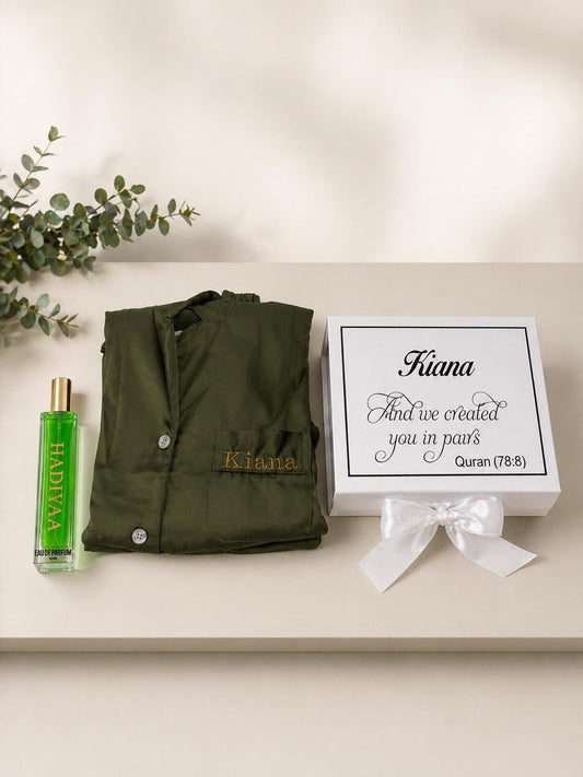 Gepersonaliseerde Luxe Giftbox met Pyjama & Huisgeur