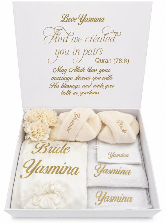 Luxe Bridal Giftbox – Gepersonaliseerde Wedding Set